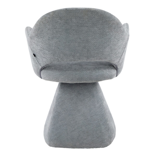 ΠΟΛΥΘΡΟΝΑ ΤΡΑΠΕΖΑΡΙΑΣ ΠΕΡΙΣΤΡΕΦΟΜΕΝΗ SIMA HM18360.01 ΓΚΡΙ ΥΦΑΣΜΑ 64x61x84,5Υεκ