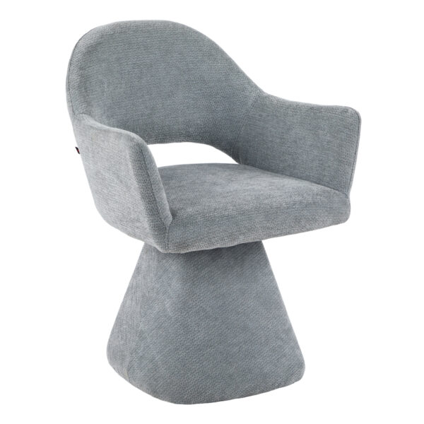 ΠΟΛΥΘΡΟΝΑ ΤΡΑΠΕΖΑΡΙΑΣ ΠΕΡΙΣΤΡΕΦΟΜΕΝΗ SIMA HM18360.01 ΓΚΡΙ ΥΦΑΣΜΑ 64x61x84,5Υεκ