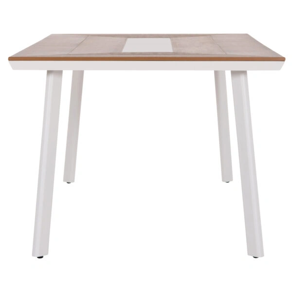 ΤΡΑΠΕΖΙ ΑΛΟΥΜΙΝΙΟΥ TABER ΜΕ POLYWOOD 200X100 ΛΕΥΚΟ HM5131.11