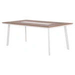 ΤΡΑΠΕΖΙ ΑΛΟΥΜΙΝΙΟΥ TABER ΜΕ POLYWOOD 200X100 ΛΕΥΚΟ HM5131.11