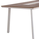 ΤΡΑΠΕΖΙ ΑΛΟΥΜΙΝΙΟΥ TABER ΜΕ POLYWOOD 200X100 ΛΕΥΚΟ HM5131.11