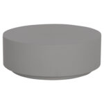 ΤΡΑΠΕΖΙ ΜΕΣΗΣ ΣΤΡΟΓΓΥΛΟ KYOKO HM6579.01 ΓΚΡΙ FIBER CEMENT Φ90x34Υεκ.