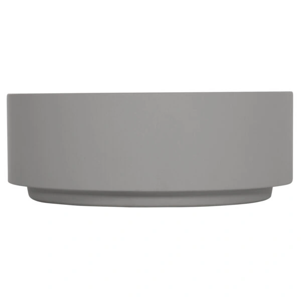 ΤΡΑΠΕΖΙ ΜΕΣΗΣ ΣΤΡΟΓΓΥΛΟ KYOKO HM6579.01 ΓΚΡΙ FIBER CEMENT Φ90x34Υεκ.