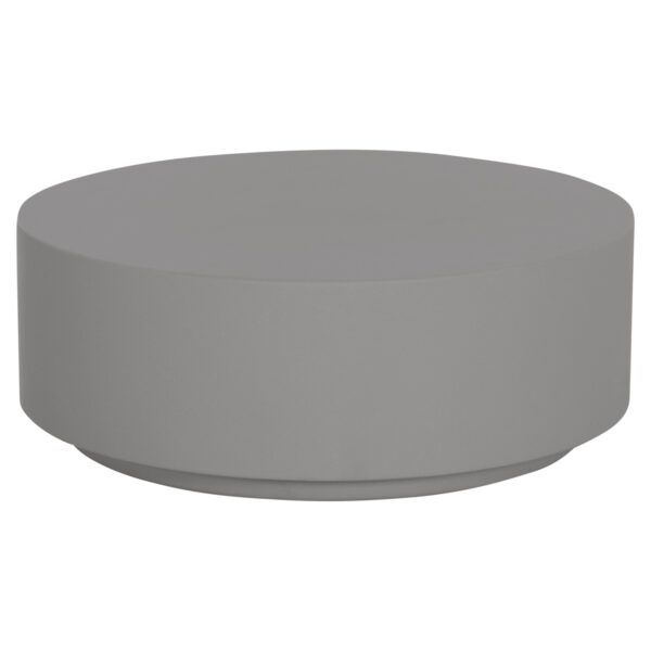 ΤΡΑΠΕΖΙ ΜΕΣΗΣ ΣΤΡΟΓΓΥΛΟ KYOKO HM6579.01 ΓΚΡΙ FIBER CEMENT Φ90x34Υεκ.