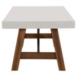 ΤΡΑΠΕΖΙ ΤΡΑΠΕΖΑΡΙΑΣ MAEVE HM6575.02 ΜΠΕΖ FIBER CEMENT--ΞΥΛΟ ΑΚΑΚΙΑΣ 200x100x75Υεκ