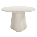 ΤΡΑΠΕΖΙ ΤΡΑΠΕΖΑΡΙΑΣ ΣΤΡΟΓΓΥΛΟ NAYU HM6583.02 ΜΠΕΖ FIBER CEMENT Φ120x75Υεκ