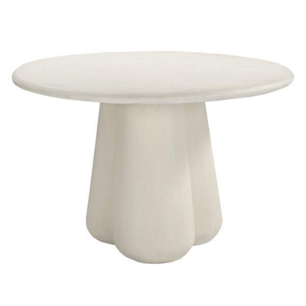 ΤΡΑΠΕΖΙ ΤΡΑΠΕΖΑΡΙΑΣ ΣΤΡΟΓΓΥΛΟ NAYU HM6583.02 ΜΠΕΖ FIBER CEMENT Φ120x75Υεκ