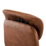 Καρέκλα γραφείου διευθυντή Ferka  καφέ pu 64x71x120-128εκ
