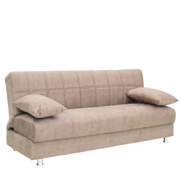 Καναπές Κρεβάτι Τριθέσιος LAURA ΙΙ Καφέ 190x84x86cm