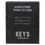 Κλειδοθήκη ‘Cargo’ 8 Θέσεων Μαύρο Μέταλλο 23x9x30cm