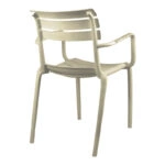 Πολυθρόνα Almea στοιβαζόμενη pp cappuccino 58x56x82εκ
