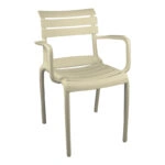 Πολυθρόνα Almea στοιβαζόμενη pp cappuccino 58x56x82εκ