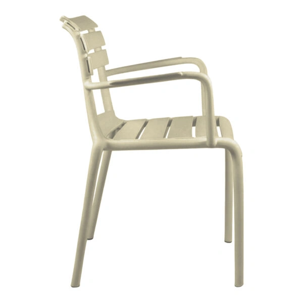 Πολυθρόνα Almea στοιβαζόμενη pp cappuccino 58x56x82εκ