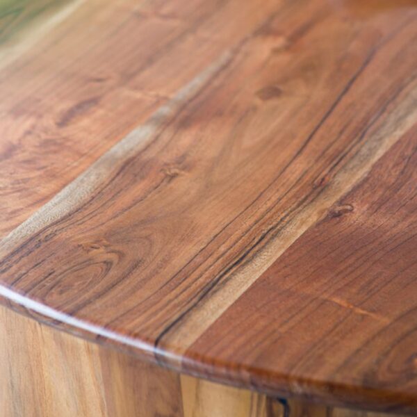 Artekko Jali Καφέ Ξύλινο Τραπέζι Σαλονιού (93x93x46)cm