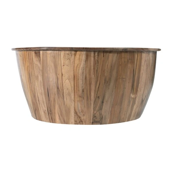 Artekko Jali Καφέ Ξύλινο Τραπέζι Σαλονιού (93x93x46)cm