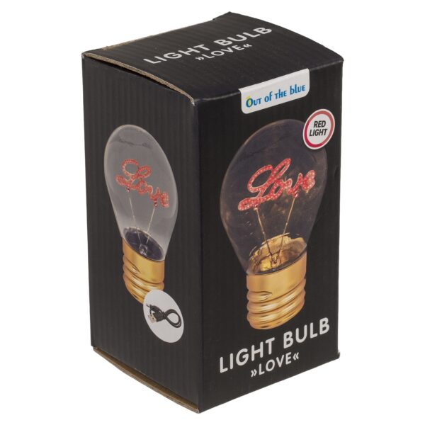 Φωτιστικό Επιτραπέζιο LED Λάμπα Πυρακτώσεως Με Κείμενο ‘Love’ Επαναφορτιζόμενο 12x7cm