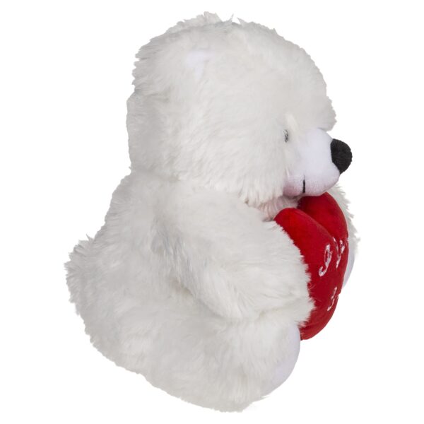 Αρκουδάκι Με Κόκκινη Καρδιά ‘I Love You’ Λευκό/Κόκκινο 22cm