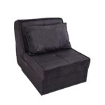 Artekko Thales Γκρι Πολυθρόνα Κρεβάτι με Αποθηκευτικό Χώρο (110x85x90)cm Κρεβάτι (200x85x45)cm