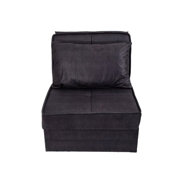 Artekko Thales Γκρι Πολυθρόνα Κρεβάτι με Αποθηκευτικό Χώρο (110x85x90)cm Κρεβάτι (200x85x45)cm