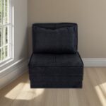 Artekko Thales Γκρι Πολυθρόνα Κρεβάτι με Αποθηκευτικό Χώρο (110x85x90)cm Κρεβάτι (200x85x45)cm