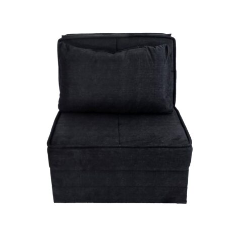 Artekko Thales Γκρι Πολυθρόνα Κρεβάτι με Αποθηκευτικό Χώρο (110x85x90)cm Κρεβάτι (200x85x45)cm