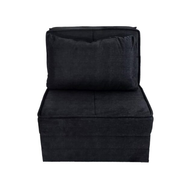 Artekko Thales Γκρι Πολυθρόνα Κρεβάτι με Αποθηκευτικό Χώρο (110x85x90)cm Κρεβάτι (200x85x45)cm