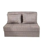 Artekko Thales Μπεζ Διθέσιος Καναπές με Αποθηκευτικό Χώρο (110x140x90)cm Κρεβάτι (200x140x45)cm