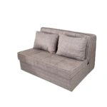 Artekko Thales Μπεζ Διθέσιος Καναπές με Αποθηκευτικό Χώρο (110x140x90)cm Κρεβάτι (200x140x45)cm