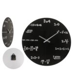 Ρολόι Τοίχου Με Μαθηματικές Εξισώσεις Μαύρο Φ35cm