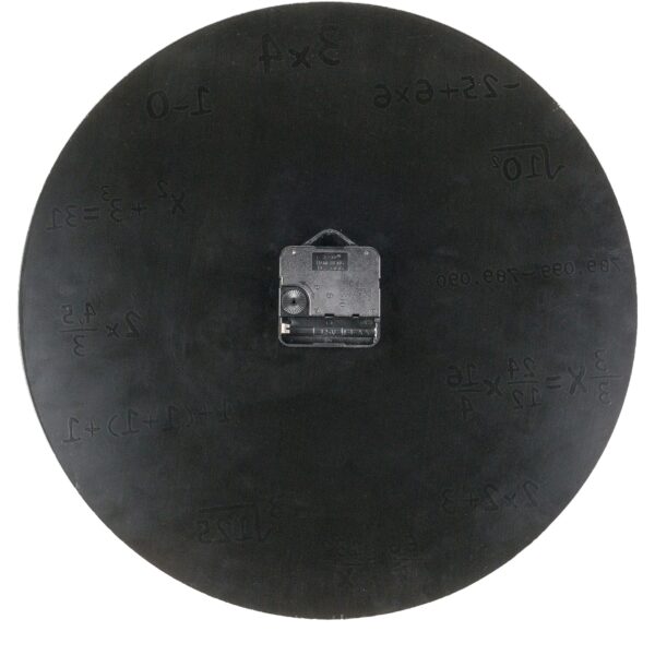 Ρολόι Τοίχου Με Μαθηματικές Εξισώσεις Μαύρο Φ35cm