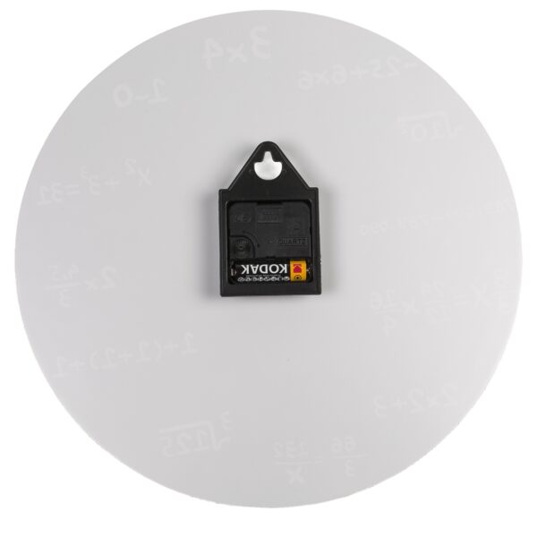 Ρολόι Τοίχου Με Μαθηματικές Εξισώσεις Μαύρο Φ35cm