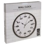 Ρολόι Τοίχου Skylines Λευκό/Μαύρο Πλαστικό Φ30cm