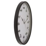 Ρολόι Τοίχου Skylines Λευκό/Μαύρο Πλαστικό Φ30cm