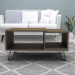 Τραπεζάκι σαλονιού Don Megapap χρώμα καρυδί 90x55x44εκ.