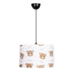 Φωτιστικό οροφής Tale Megapap E27 ύφασμα PVC μονόφωτο πολύχρωμο Ø33x70εκ.