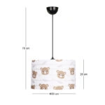 Φωτιστικό οροφής Tale Megapap E27 ύφασμα PVC μονόφωτο πολύχρωμο Ø33x70εκ.