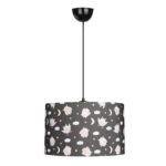 Φωτιστικό οροφής Tale Megapap E27 ύφασμα PVC μονόφωτο πολύχρωμο Ø33x70εκ.