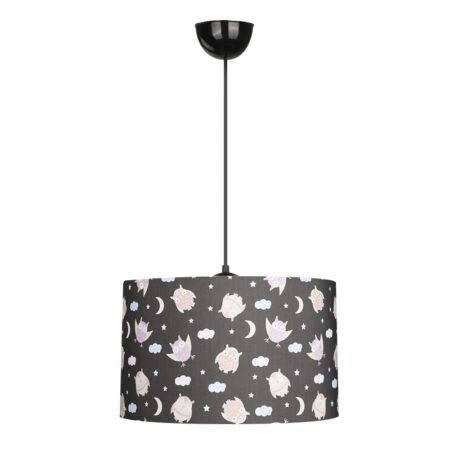 Φωτιστικό οροφής Tale Megapap E27 ύφασμα PVC μονόφωτο πολύχρωμο Ø33x70εκ.