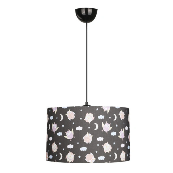 Φωτιστικό οροφής Tale Megapap E27 ύφασμα PVC μονόφωτο πολύχρωμο Ø33x70εκ.