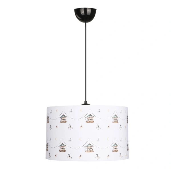 Φωτιστικό οροφής Tale Megapap E27 ύφασμα PVC μονόφωτο πολύχρωμο Ø33x70εκ.