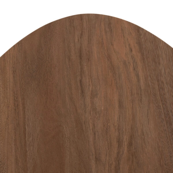 ΒΟΗΘΗΤΙΚΟ ΤΡΑΠΕΖΙ ΟΒΑΛ ALPER HM18328 MDF SONAMA--ΜΕΤΑΛΛΟ ΛΕΥΚΟ 50x50x51Υεκ.