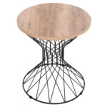 ΒΟΗΘΗΤΙΚΟ ΤΡΑΠΕΖΙ ΣΑΛΟΝΙΟΥ KEON HM18038.03 MDF TOP ΣΕ ΣΟΝΑΜΑ-ΜΕΤΑΛΛΟ Φ45x50Υεκ.