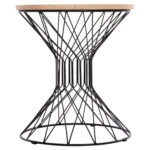ΒΟΗΘΗΤΙΚΟ ΤΡΑΠΕΖΙ ΣΑΛΟΝΙΟΥ KEON HM18038.03 MDF TOP ΣΕ ΣΟΝΑΜΑ-ΜΕΤΑΛΛΟ Φ45x50Υεκ.