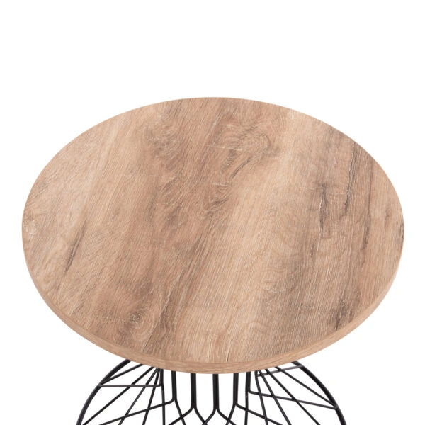 ΒΟΗΘΗΤΙΚΟ ΤΡΑΠΕΖΙ ΣΑΛΟΝΙΟΥ KEON HM18038.03 MDF TOP ΣΕ ΣΟΝΑΜΑ-ΜΕΤΑΛΛΟ Φ45x50Υεκ.
