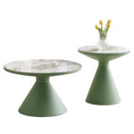 ΣΕΤ 2 ΤΡΑΠΕΖΙA ΣΑΛΟΝΙΟΥ LYNX HM18316.95 Β' ΔΙΑΛΟΓΗΣ-ΜΕΤΑΛΛΟ & SINTERED STONE TOP