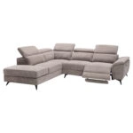 ΚΑΝΑΠΕΣ ΑΡΙΣΤΕΡΗ ΓΩΝΙΑ-ΑΝΑΚΛΙΣΗ & ΑΠΟΘ.ΧΩΡΟΣ-RESTRO HM3339.02L ΜΠΕΖ ΥΦΑΣΜΑ 284x224x76Υεκ