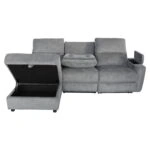 ΚΑΝΑΠΕΣ ΑΡΙΣΤΕΡΗ ΓΩΝΙΑ SYNTHIA HM3308.03L ΑΝΑΚΛΙΣΗ & ΑΠΟΘ.ΧΩΡΟΣ--ΓΚΡΙ 246x159x97Υεκ