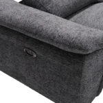 ΚΑΝΑΠΕΣ ΔΕΞΙΑ ΓΩΝΙΑ-ΑΝΑΚΛΙΣΗ & ΑΠΟΘ.ΧΩΡΟΣ-RESTRO HM3339.01R ΓΚΡΙ ΥΦΑΣΜΑ 284x224x76Υεκ