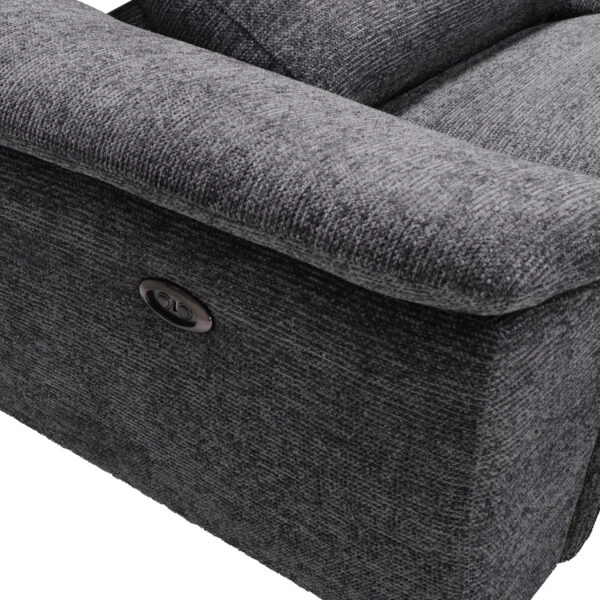 ΚΑΝΑΠΕΣ ΔΕΞΙΑ ΓΩΝΙΑ-ΑΝΑΚΛΙΣΗ & ΑΠΟΘ.ΧΩΡΟΣ-RESTRO HM3339.01R ΓΚΡΙ ΥΦΑΣΜΑ 284x224x76Υεκ