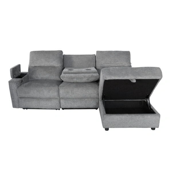 ΚΑΝΑΠΕΣ ΔΕΞΙΑ ΓΩΝΙΑ SYNTHIA HM3308.03R ΑΝΑΚΛΙΣΗ & ΑΠΟΘ.ΧΩΡΟΣ--ΓΚΡΙ 246x159x97Υεκ